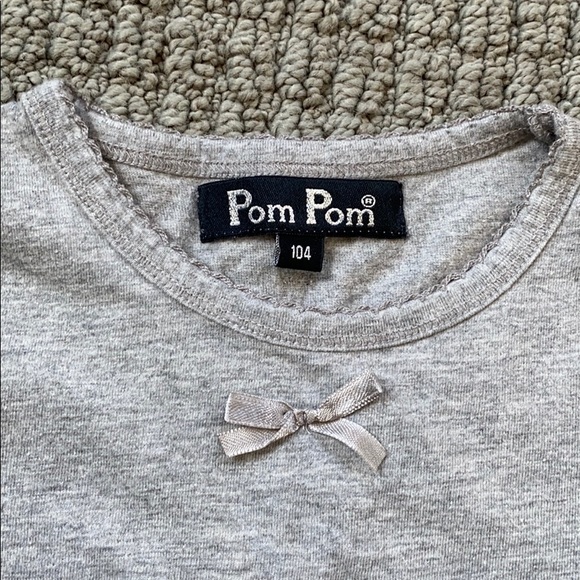 Pom Pom Ruched Grey Matching Set - Picture 6 of 8